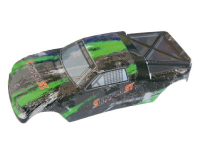 12685 Body Shell Truggy green EVO 4T