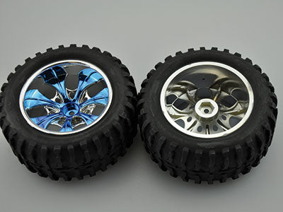 10110PRO-W2 Komplettrad With Chrom-Wheels, 2 Stück