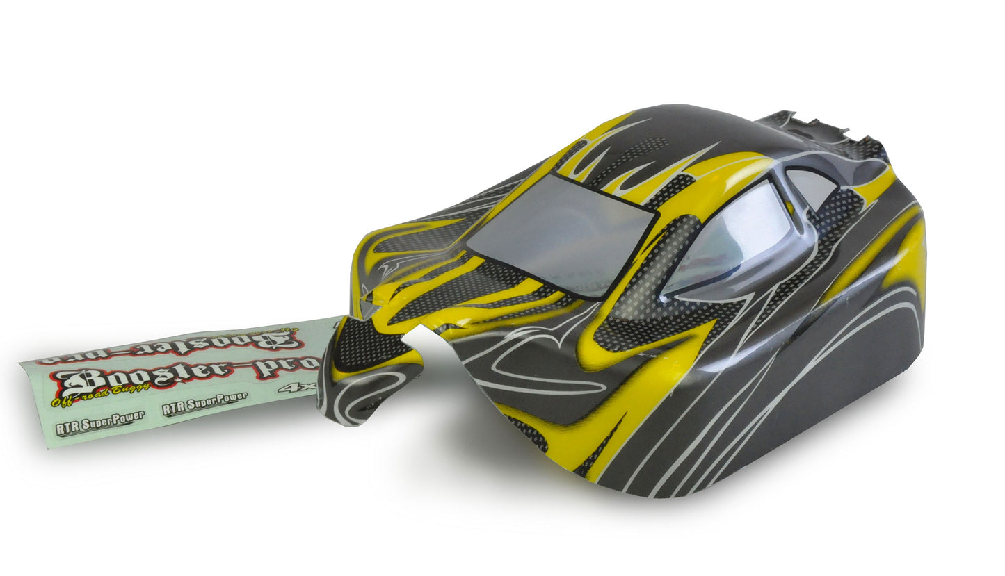 Body Shell Booster Pro BX Yellow 1:10, fertig lackiert