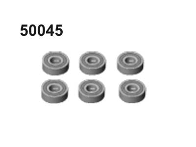 50045 Ball Bearings 26x10x8mm 6 Stück