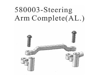 580003 Lenkungs Set Aluminum