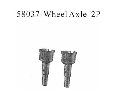 58037 Wheel Axles 2 Stück