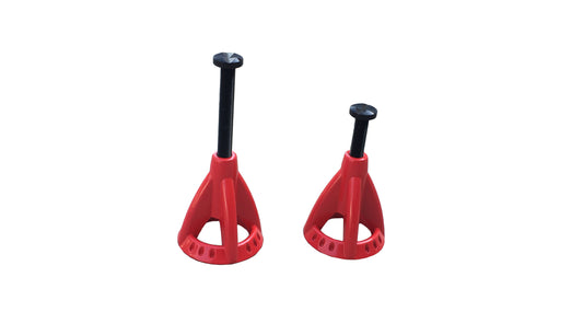 Unterstellbock,  Red, Steel