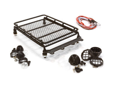 Scale Gepäckträger Metal With 3er LED Headlights