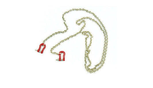 Kette 96cm Metal, 2 Schäkel