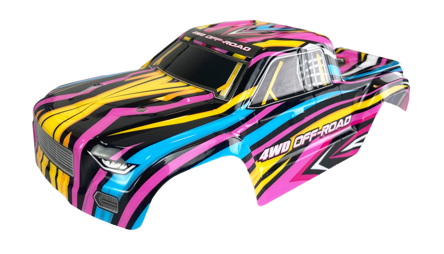 Body Shell MT Hyper Go pink/Yellow/Black