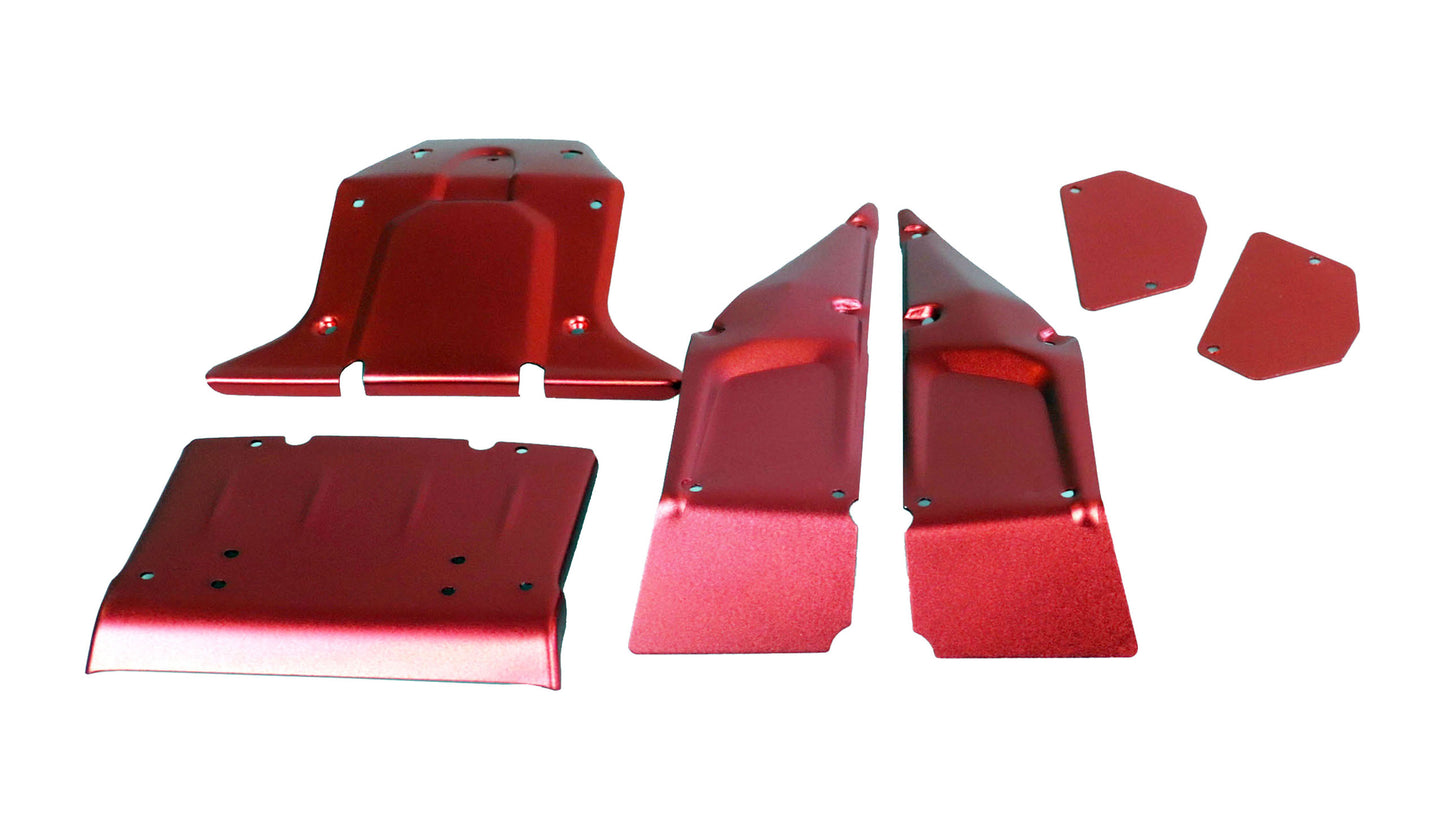 Karosserieteile Aluminum Red eloxiert