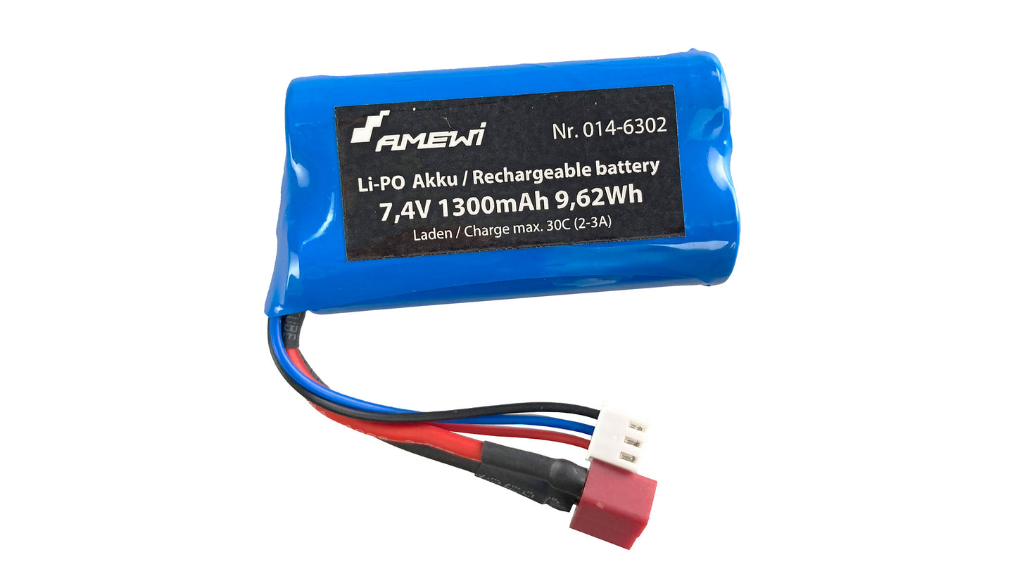 6051 Li-Ion Battery 7.4V 1300mAh