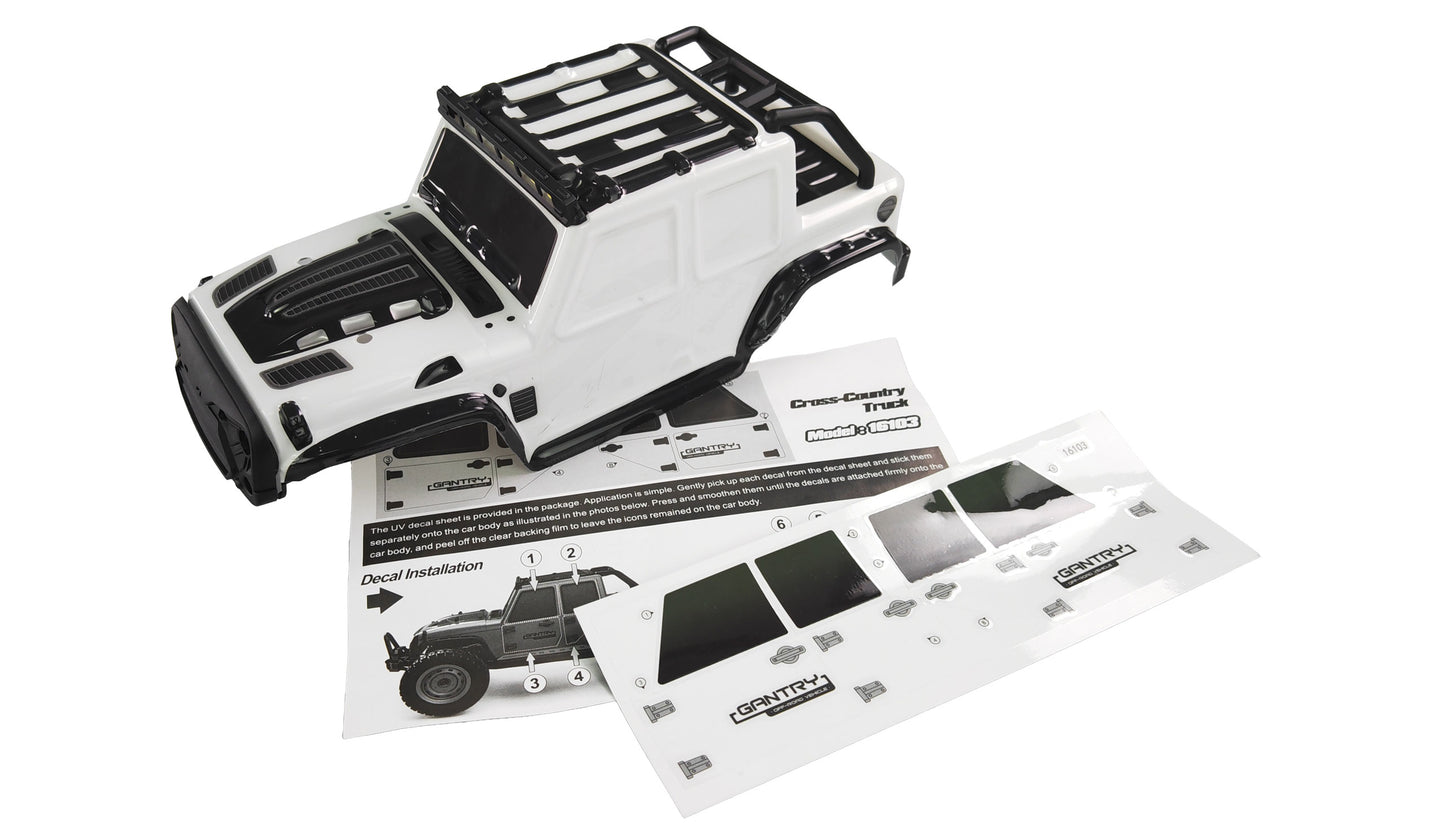 6231 Body Shell White, For 22606