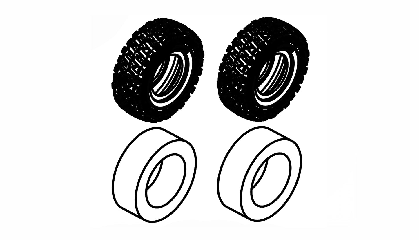 Crawler Tires With Einlagen, 2 Stück