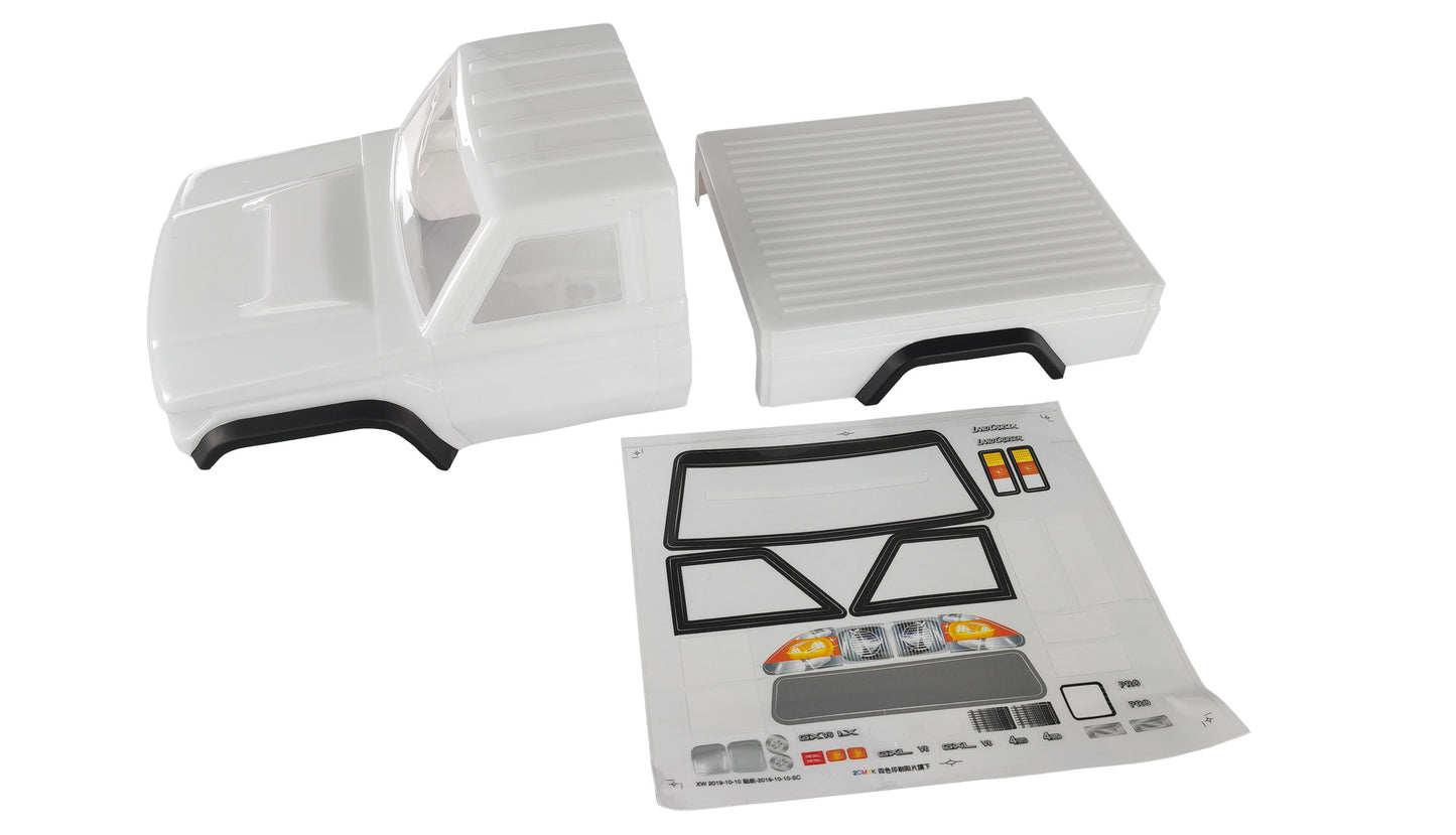 Pick-Up Crawler Body Shell 1:10 Polycarbonat White