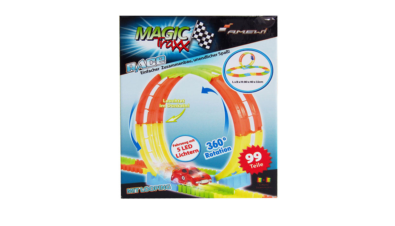 Magic Traxx Looping- Bahn 99-teilig, fluoreszierend