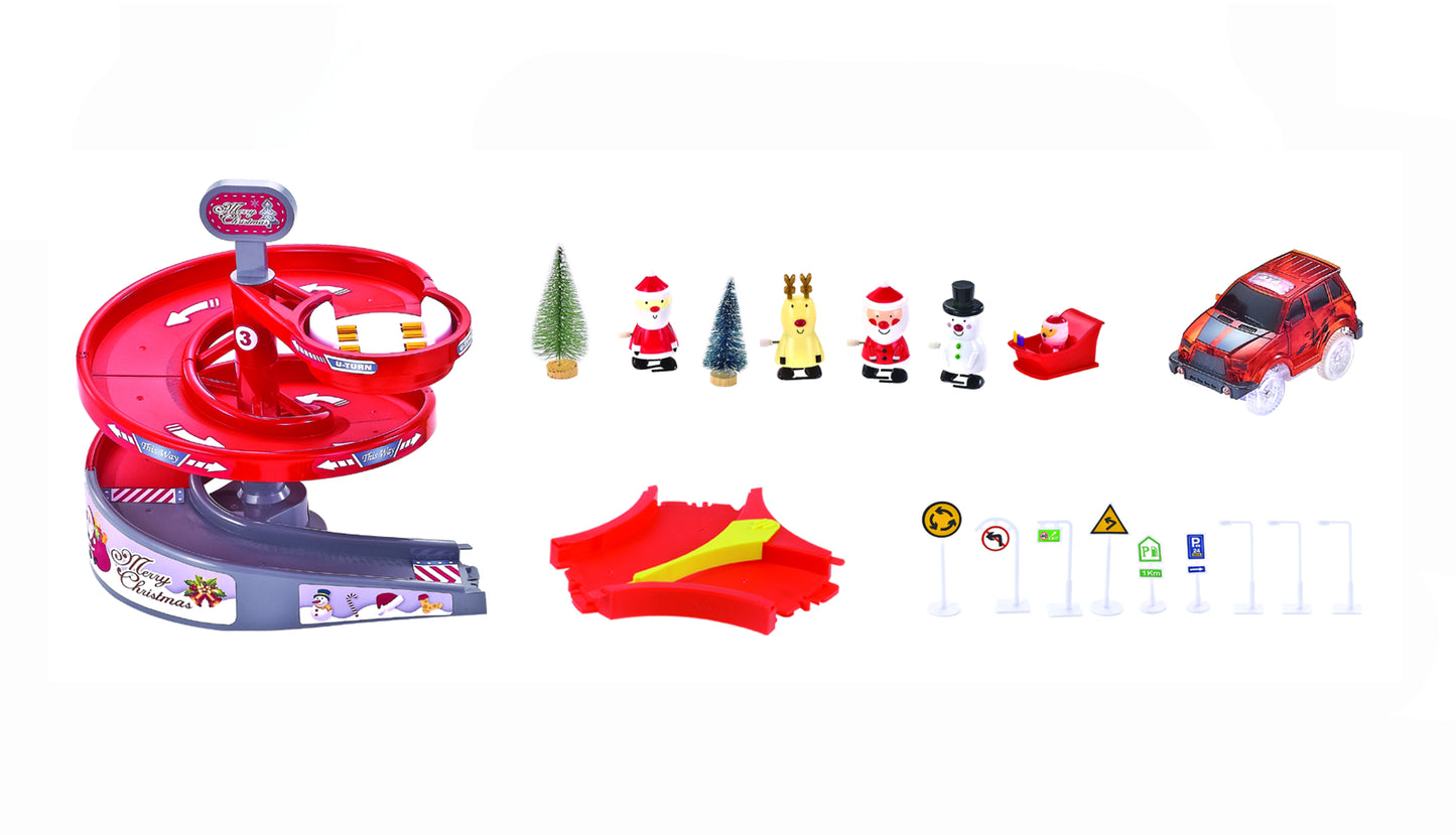 Magic Traxx Weihnachts Strecke 168-teilig With LED-Vehicle