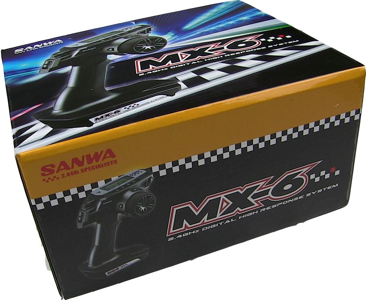 Sanwa MX-6 Radio + 2x RX-391W Waterproof Receiver