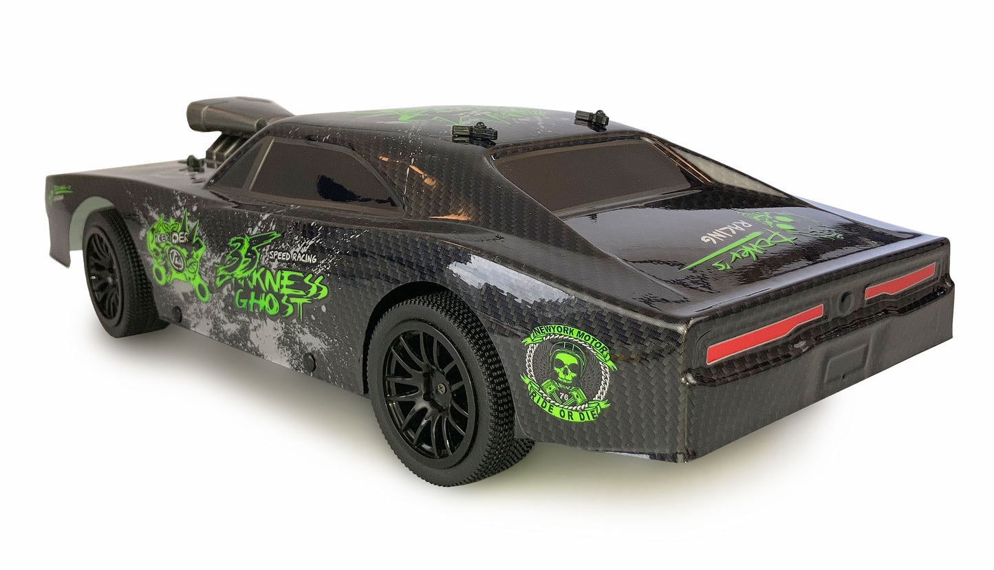 RC Car Ghost 2WD 1:10 RTR Black-neongrün