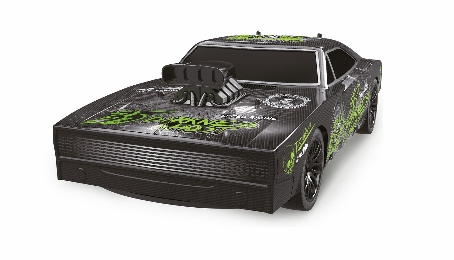 RC Car Ghost 2WD 1:10 RTR Black-neongrün