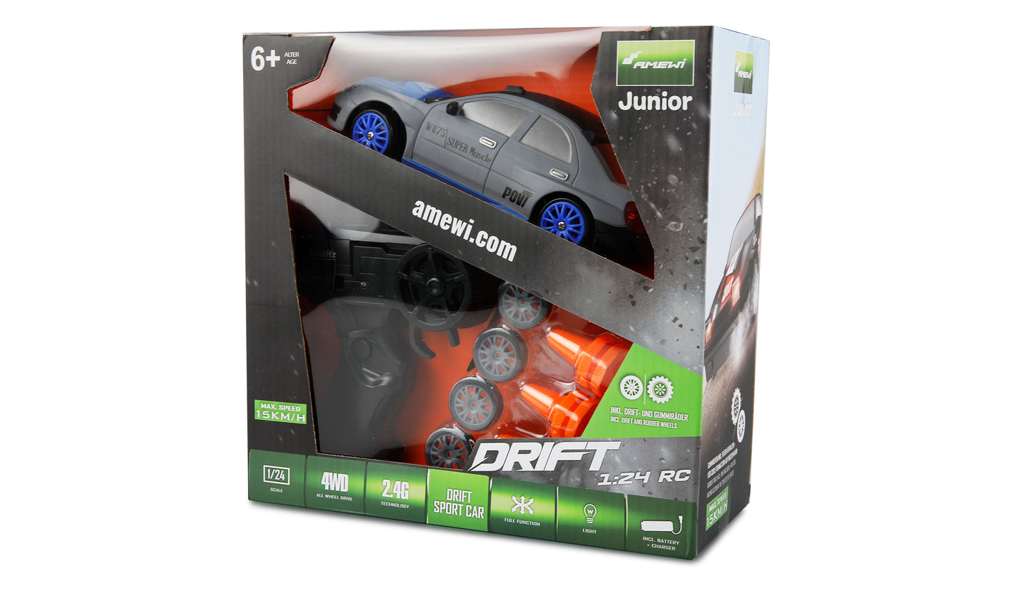 Drift Sport Car 4WD 1:24 RTR Gray