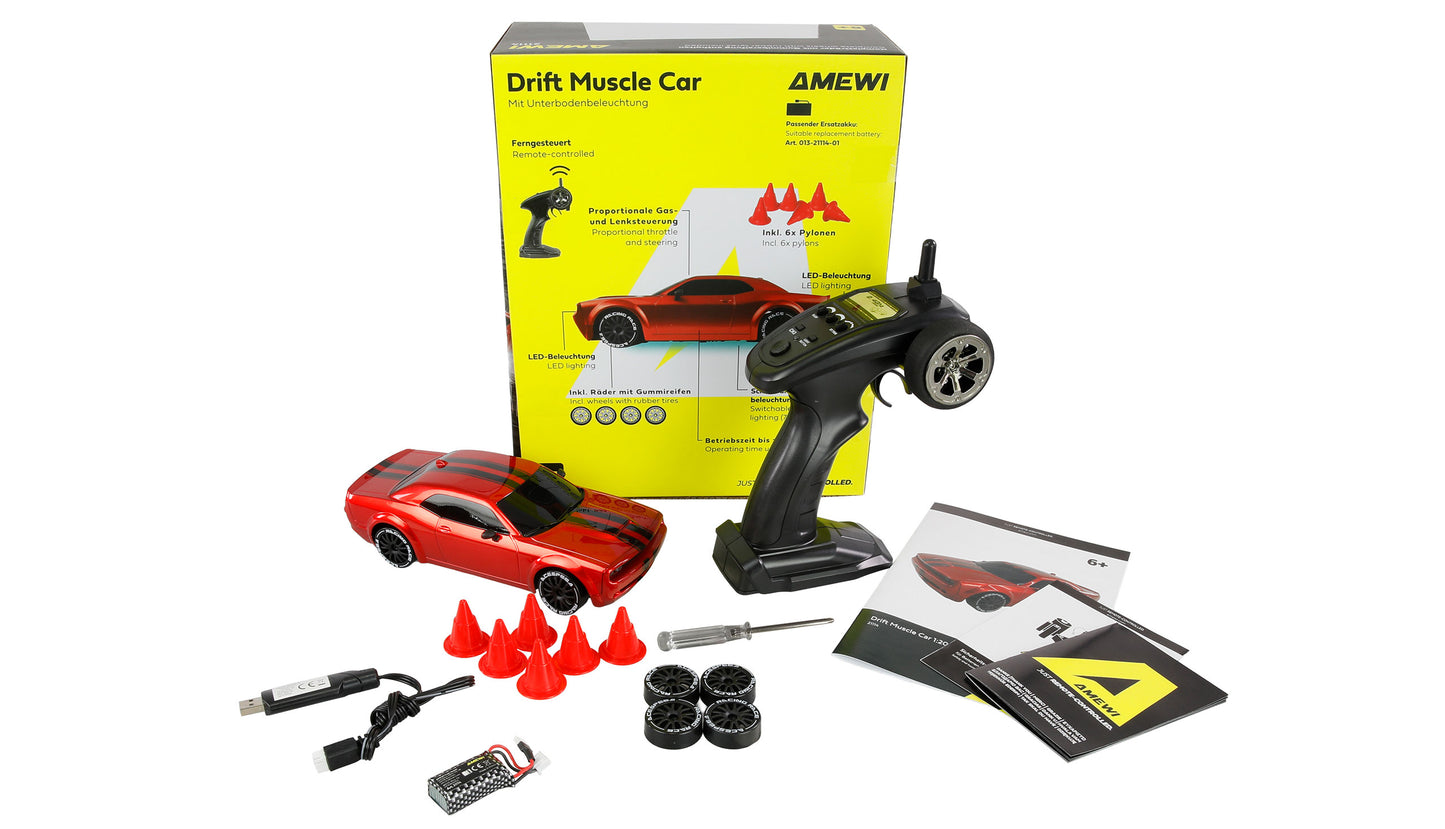 Drift Muscle Car Onroad/Drift 4WD 1:20 RTR Red