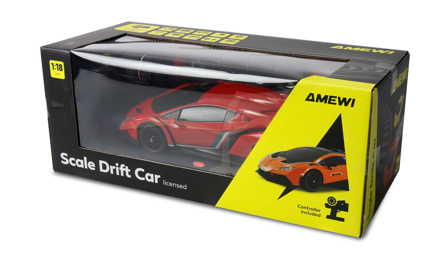 Lamborghini Veneno Drift Car 1:18 RTR Red