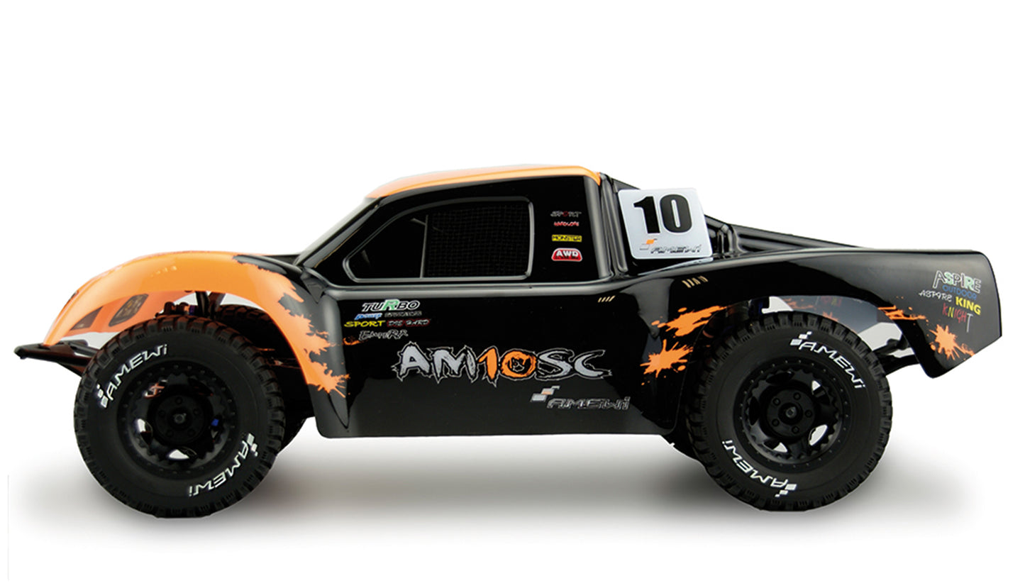 AM10SC V2 Short Course Truck Brushless 4WD 1:10 RTR Orange/Black