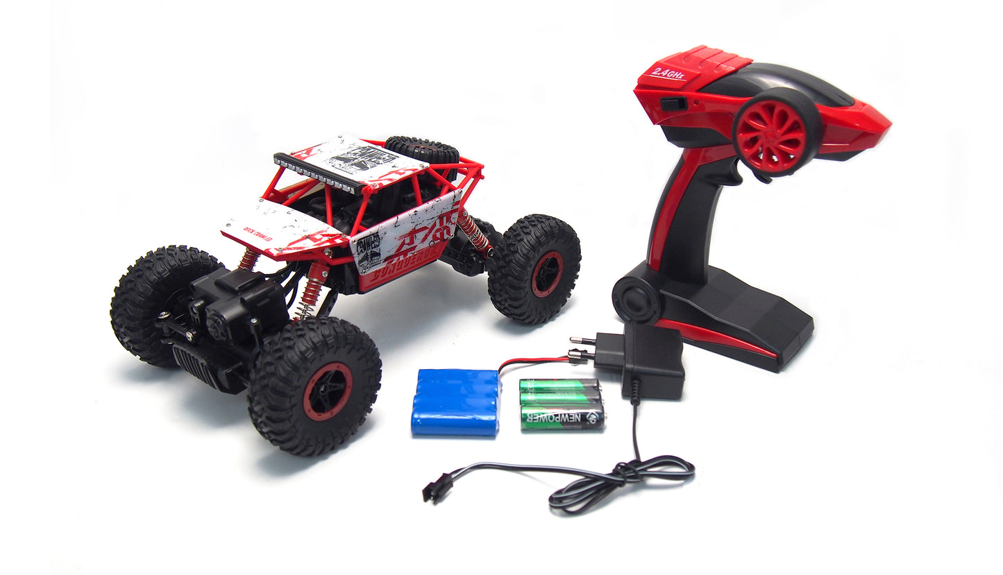 Conqueror "White-Red" Rock Crawler 4WD 1:18 RTR