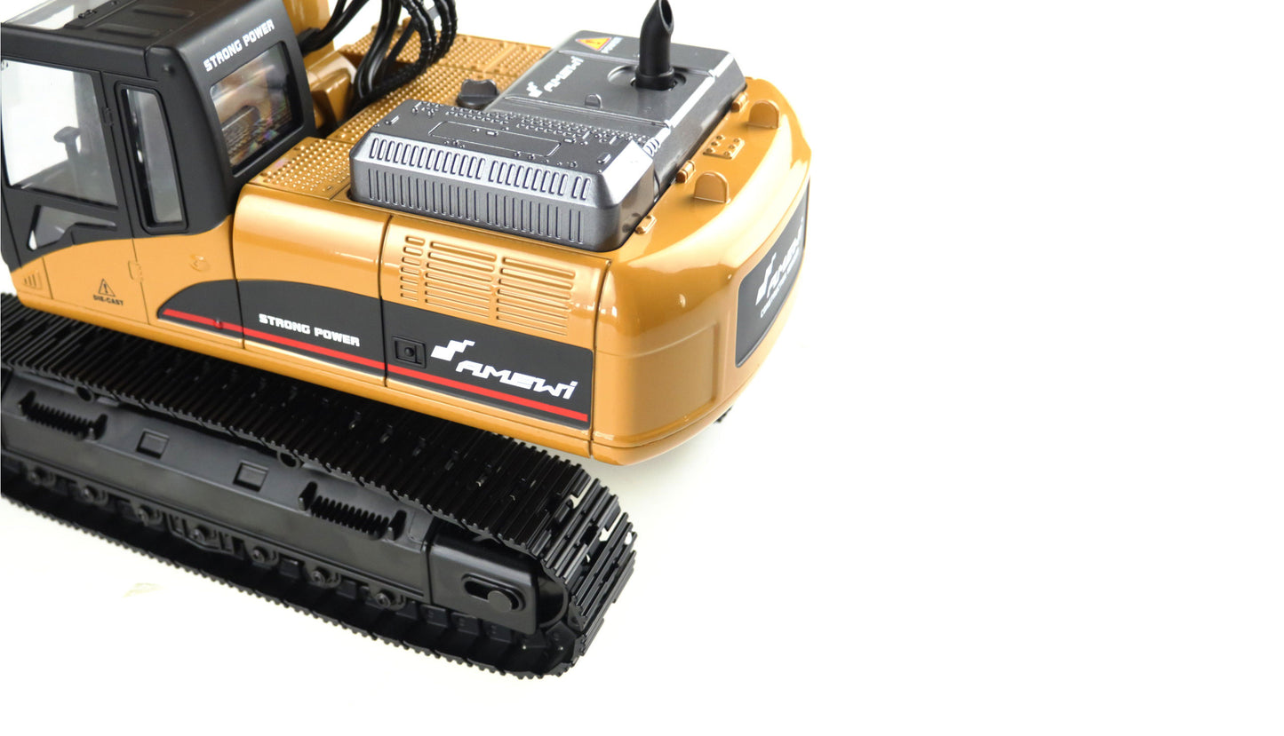 G704E Vollmetall Excavator im Lederoptik-Koffer 1:14 RTR