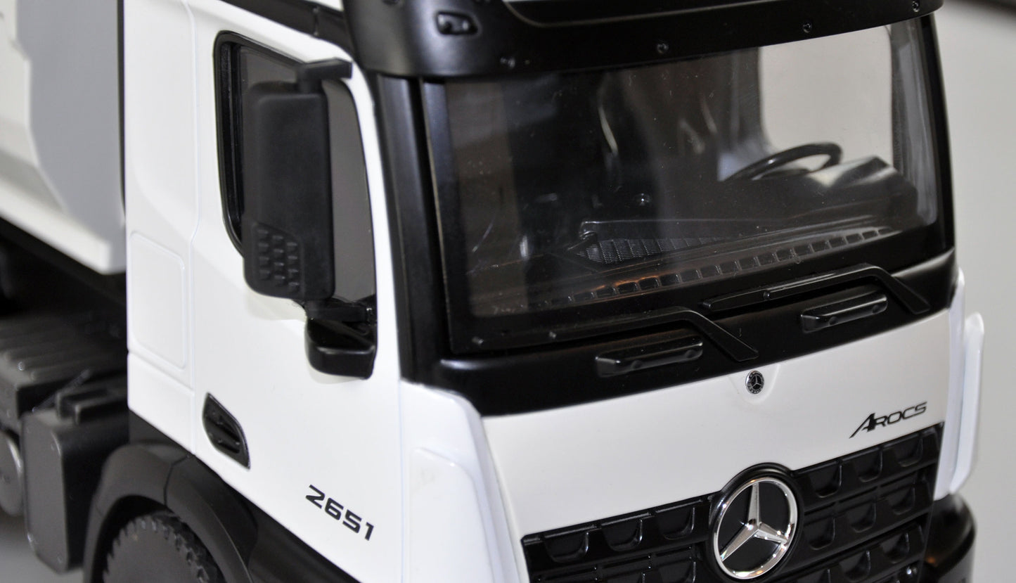 Mercedes-Benz Arocs Truck Kipper PRO Metal V2 RTR White