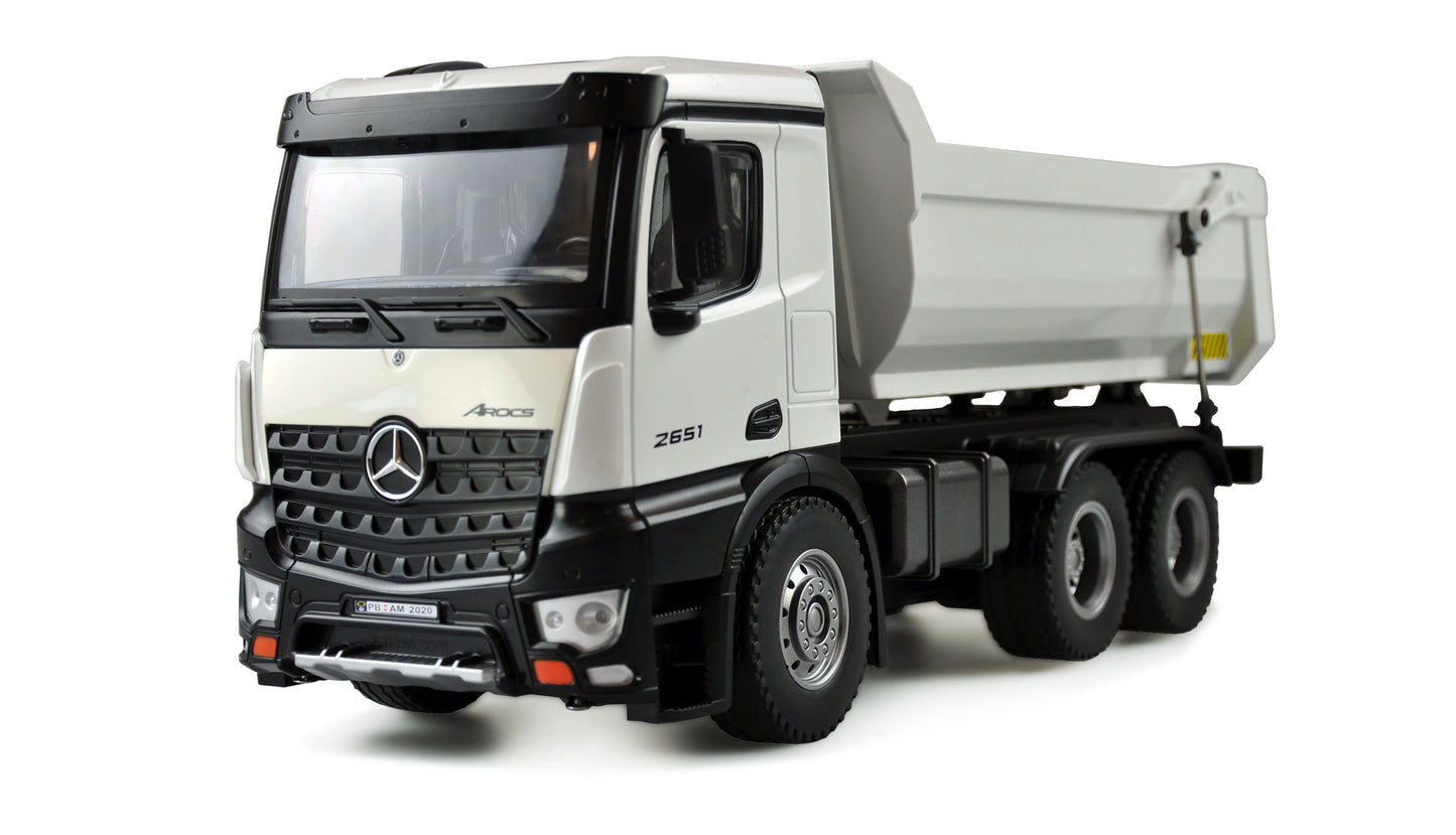 Mercedes-Benz Arocs Truck Kipper PRO Metal V2 RTR White