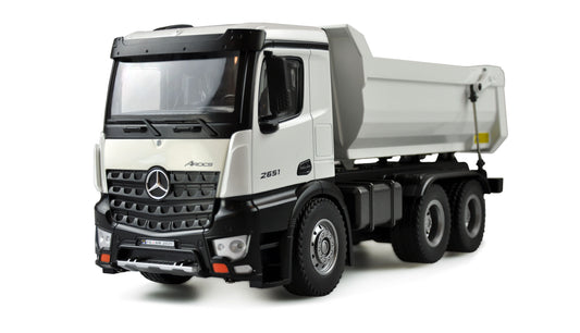 Mercedes-Benz Arocs Truck Kipper PRO Metal V2 RTR White