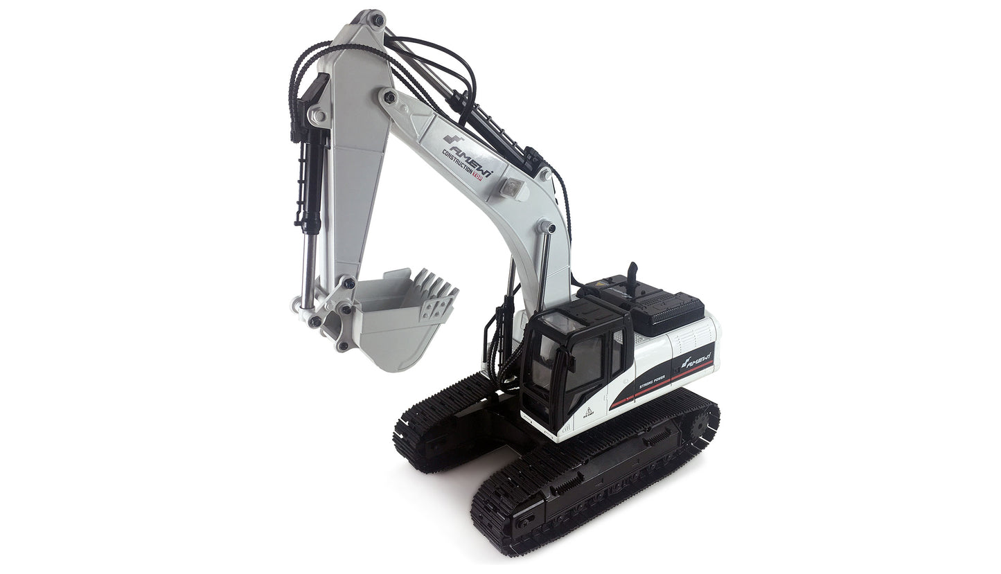 G704E Vollmetall Excavator 1:14 RTR White