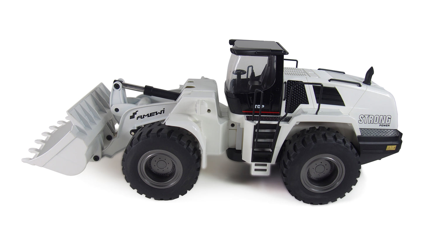 Wheel Loader G484E AE Teilmetall Licht & Sound 10-Kanal 1:14 RTR White