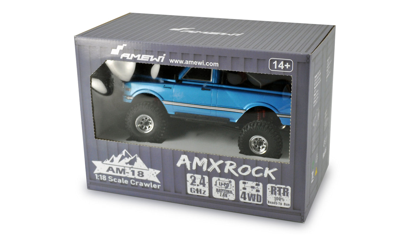 AMXRock AM18 Scale Crawler Pick-up 1:18 RTR Blue