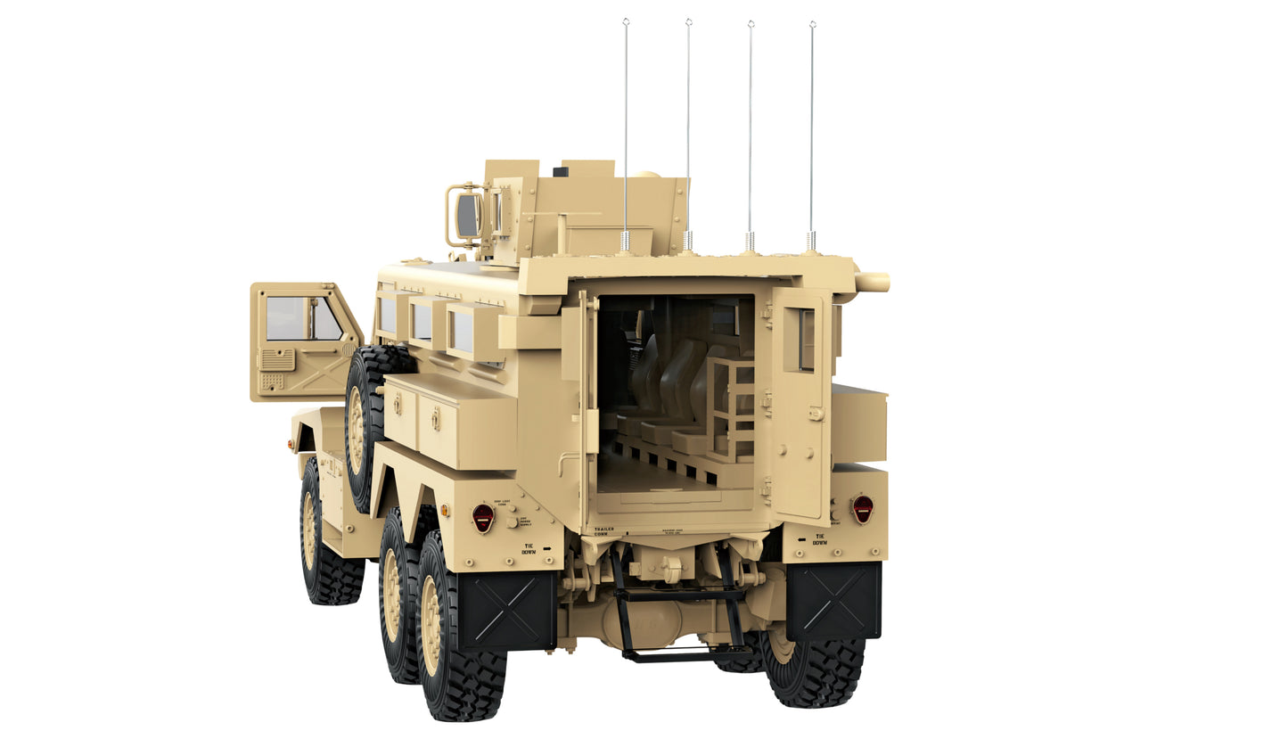 US-Militärfahrzeug MRAP 6x6 Licht, Sound & Rauch 1:12 RTR