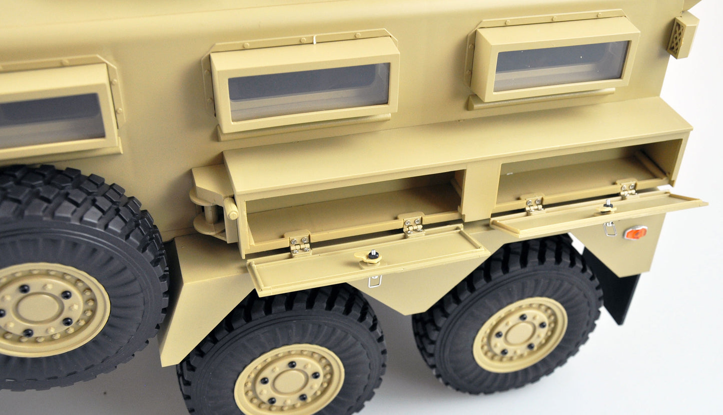 US-Militärfahrzeug MRAP 6x6 Licht, Sound & Rauch 1:12 RTR