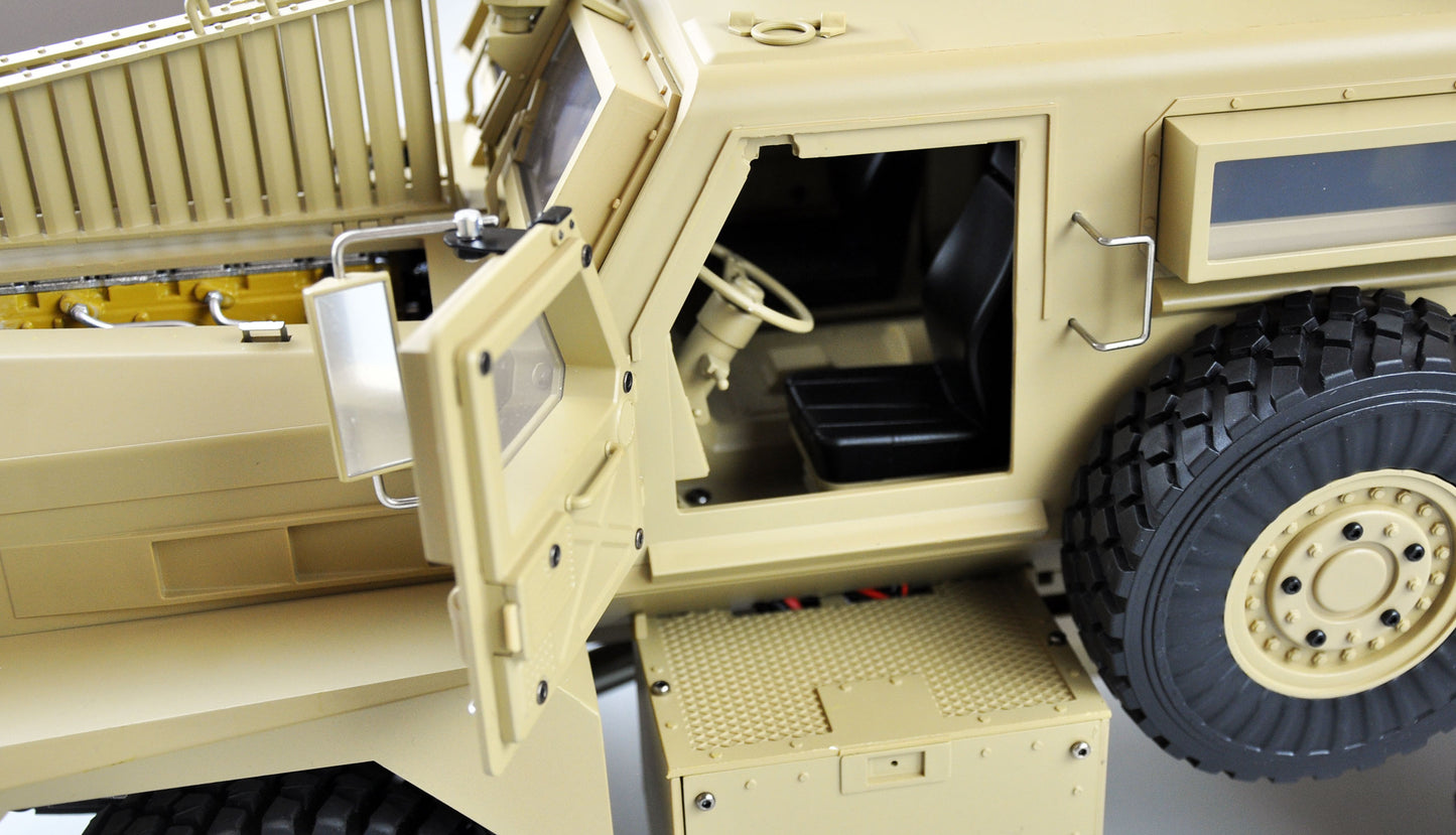 US-Militärfahrzeug MRAP 6x6 Licht, Sound & Rauch 1:12 RTR