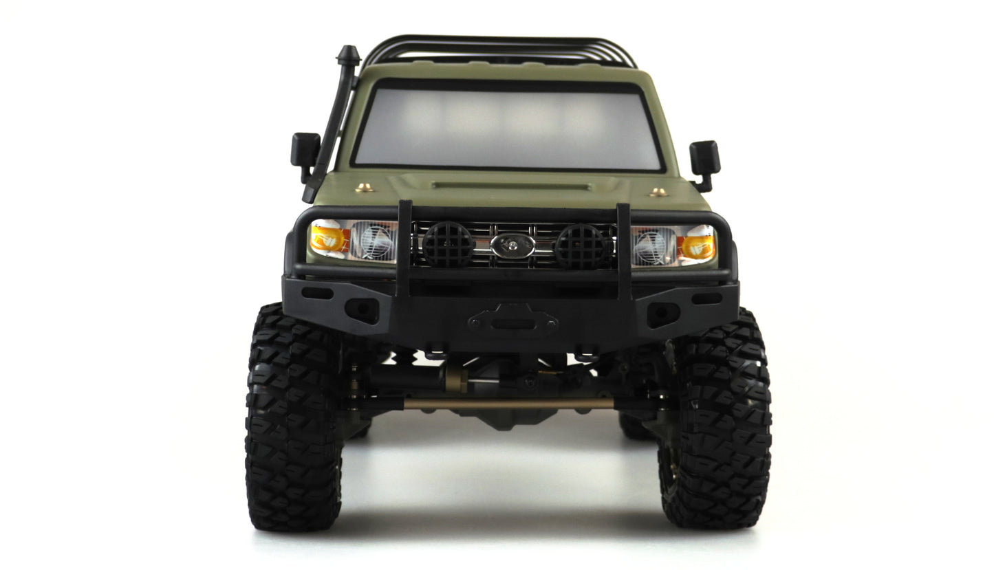 AMXRock RCX10PS Scale Crawler Pick-up 1:10 RTR mattgrün