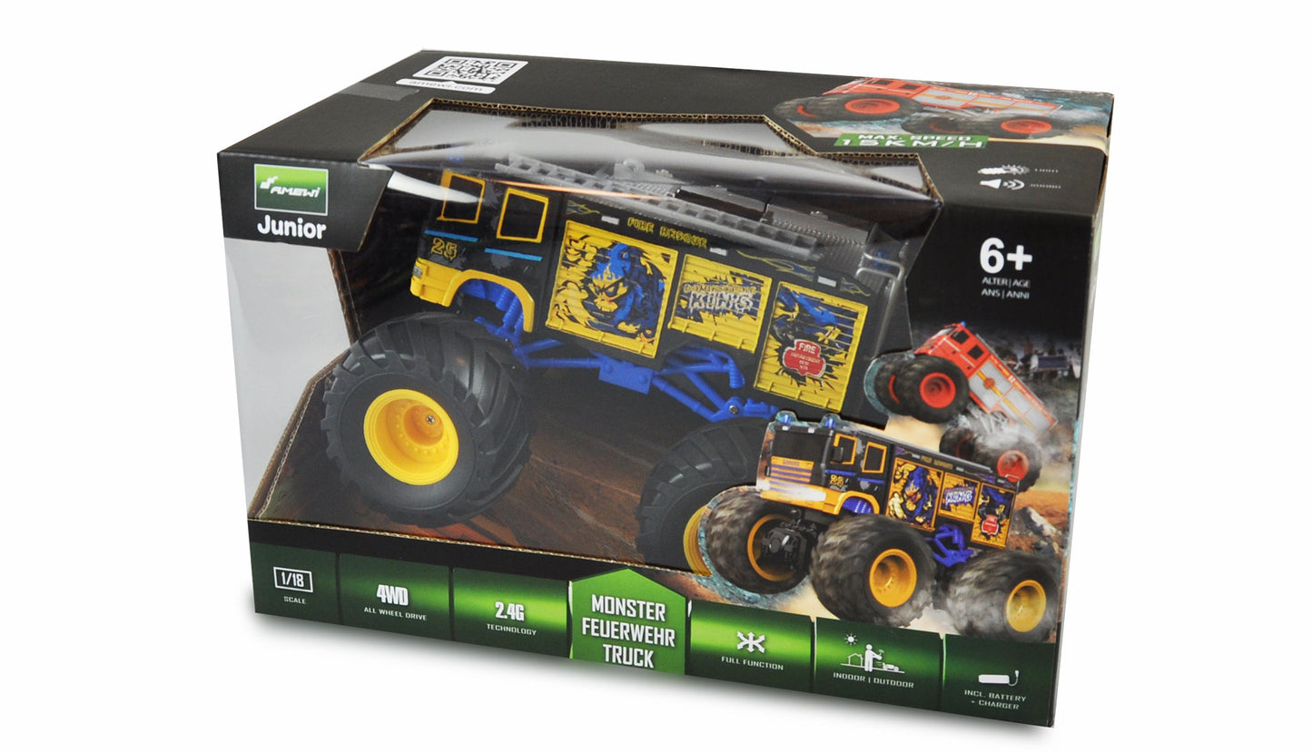 Monster Feuerwehr Truck 1:18 RTR Blue