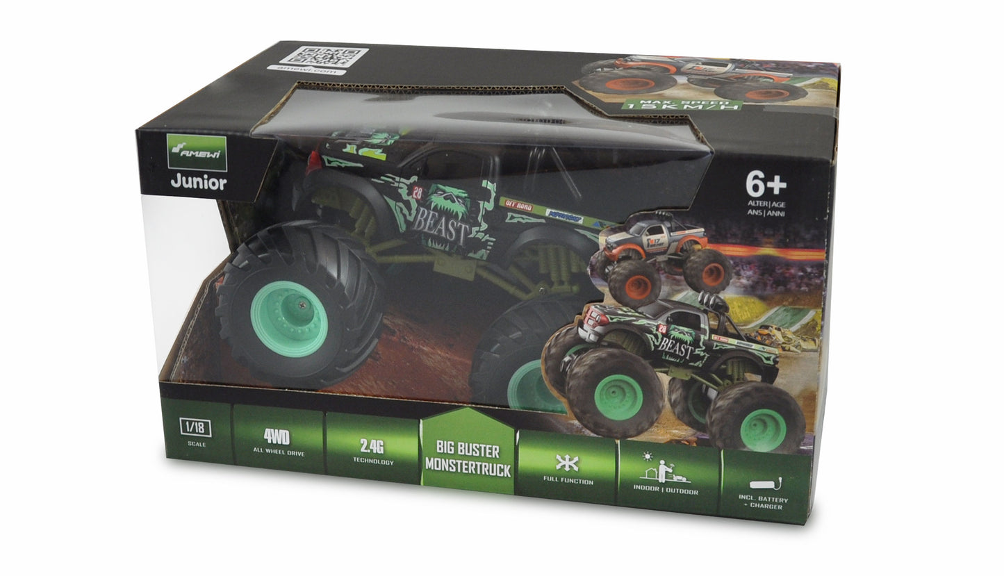 Big Buster Monstertruck 1:18 RTR Green