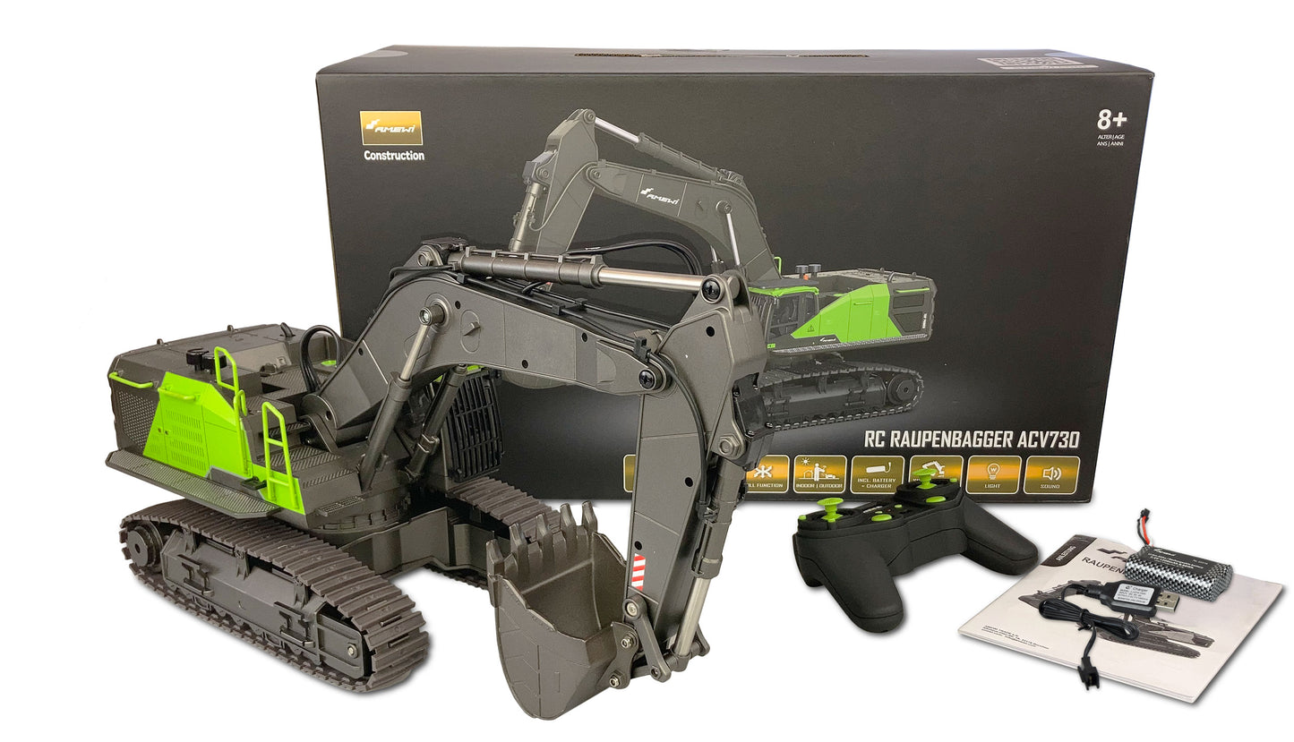 ACV730 V3 Raupenbagger 1:14 RTR Gray-Green