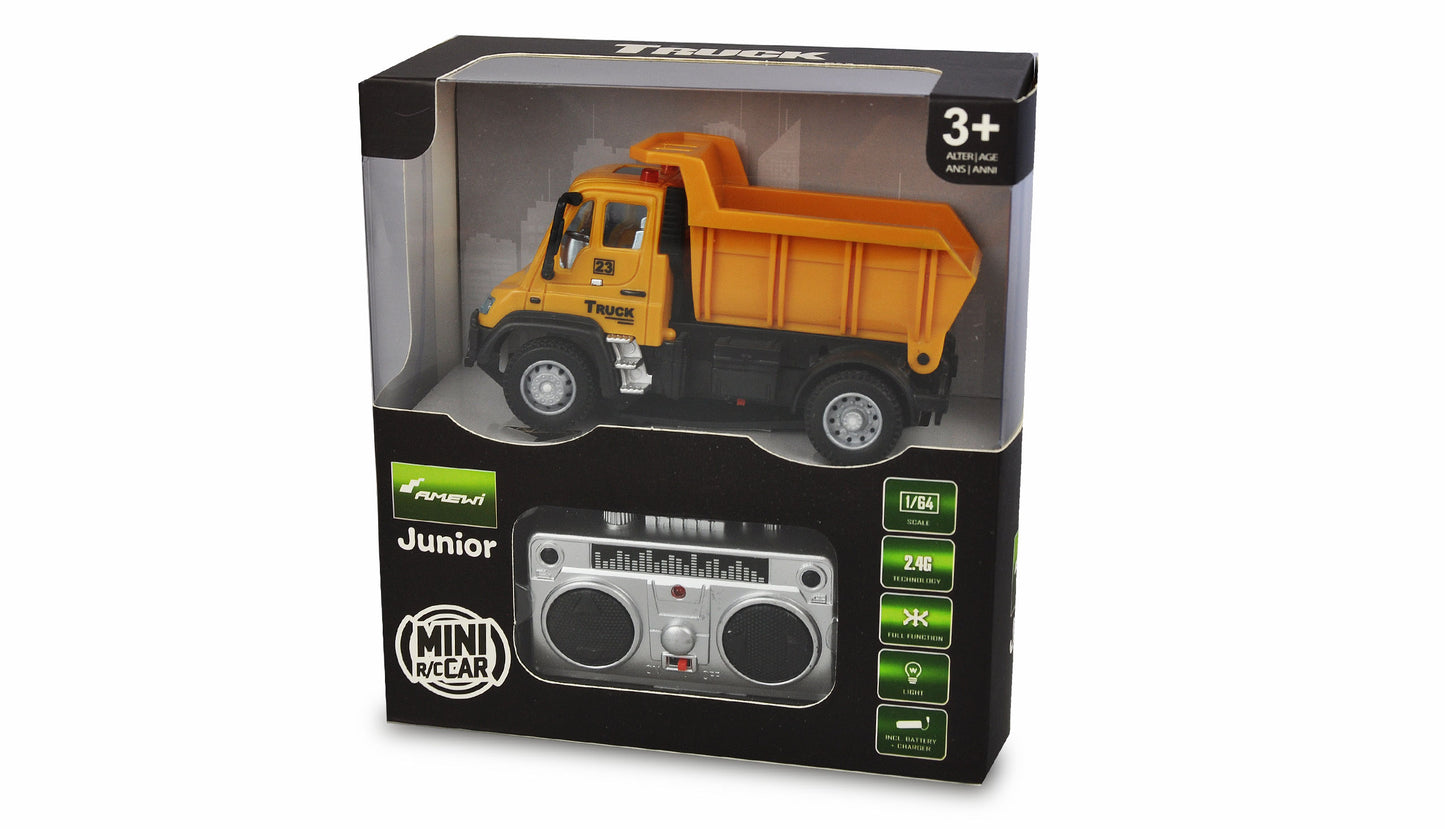 Mini Truck Kipper 1:64 RTR Yellow