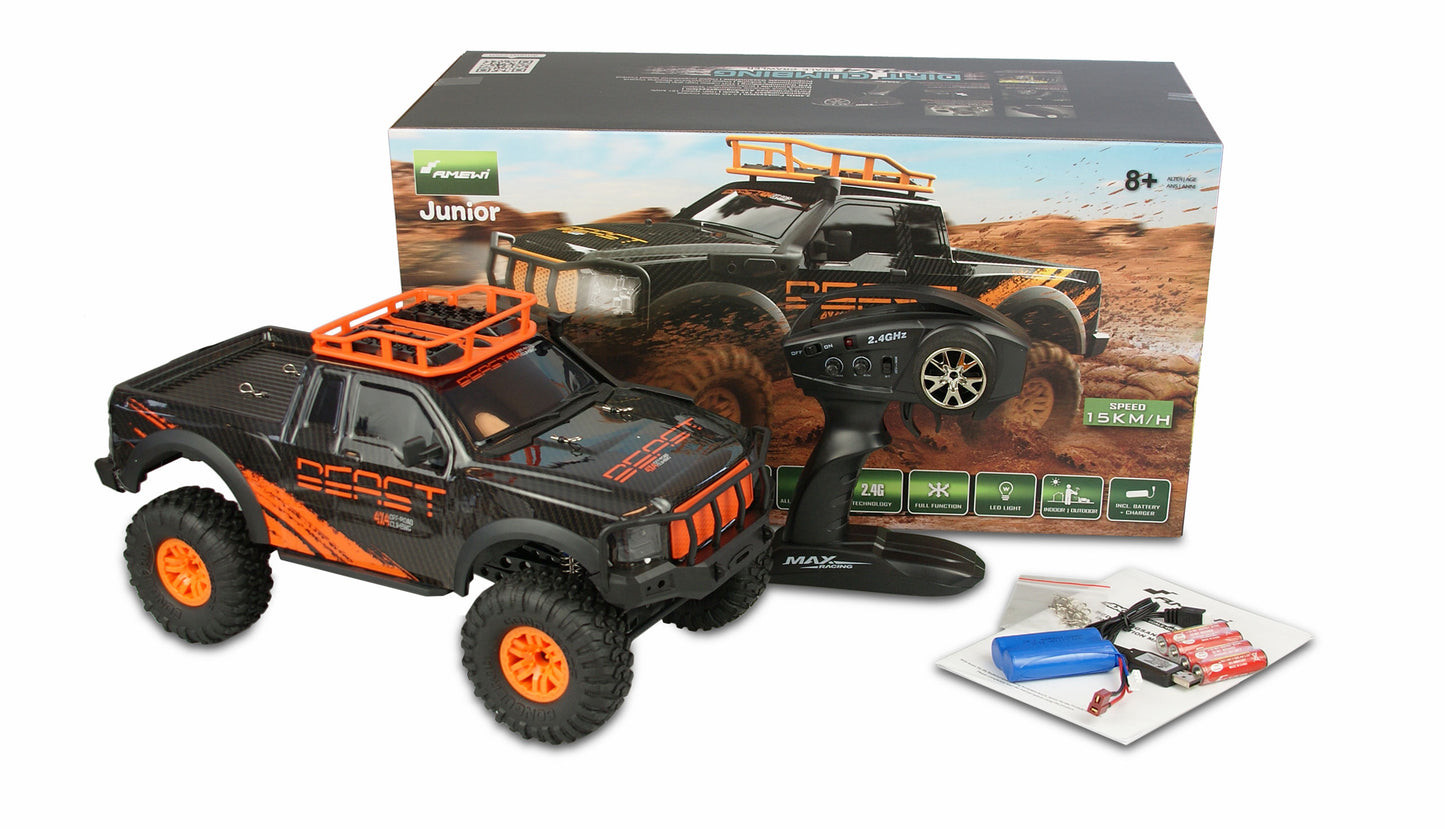 Dirt Climbing Beast Pick-up Crawler 4WD 1:10 RTR Black/Orange
