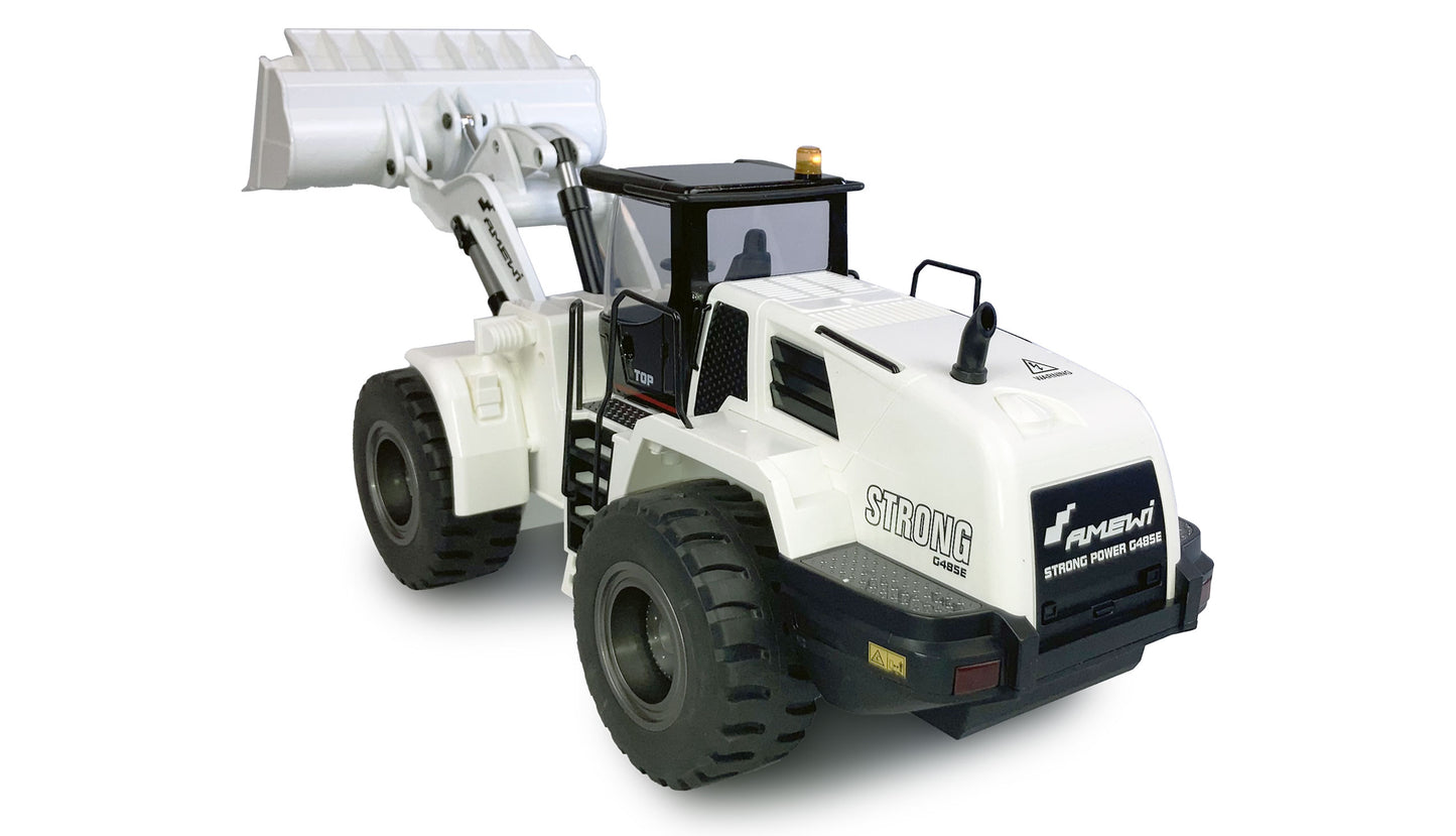 Wheel Loader G485E AE Teilmetall Licht & Sound 10-Kanal 1:14 RTR White