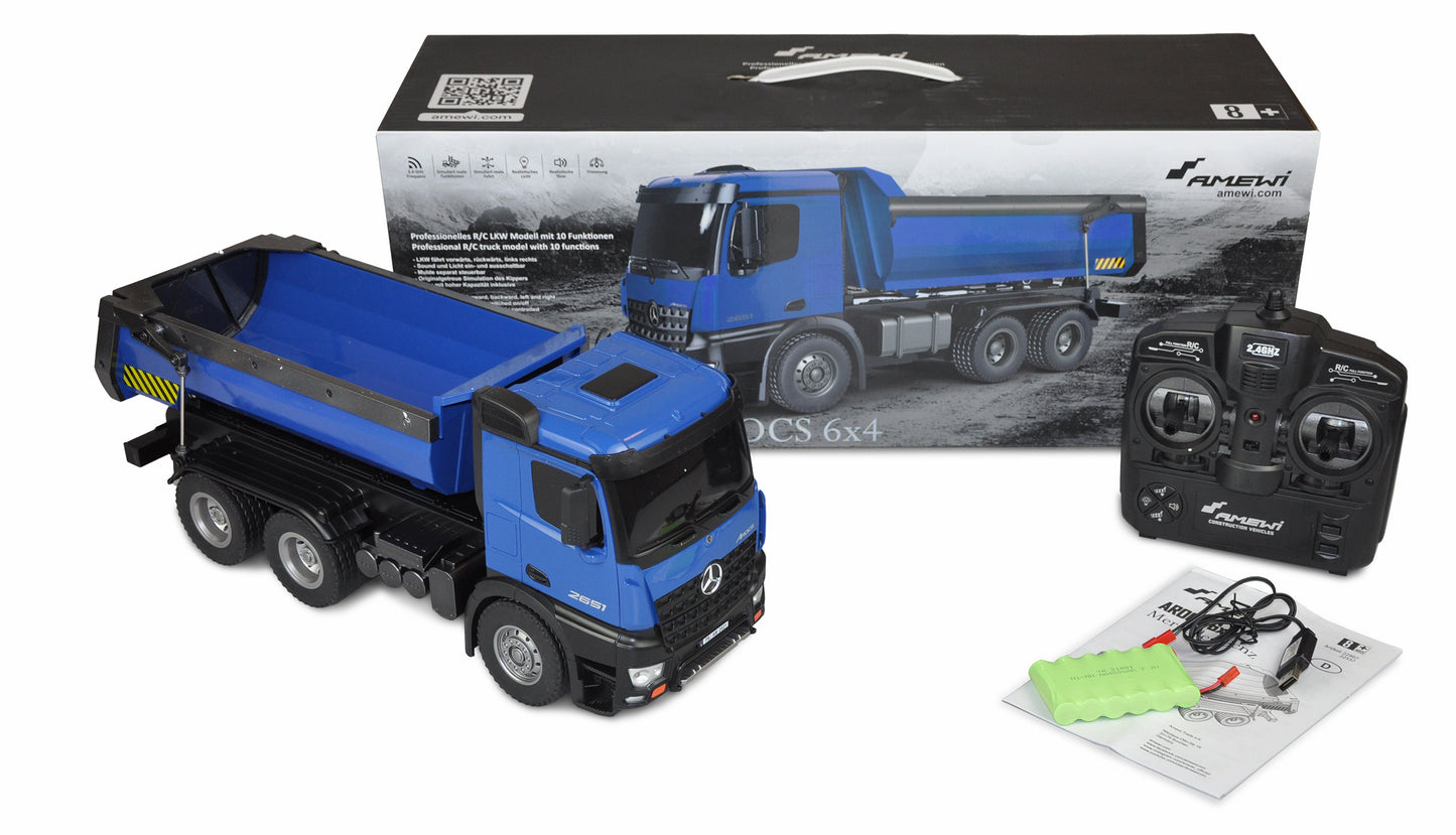 Mercedes-Benz Arocs Lizenz Truck Kipper RTR Blue