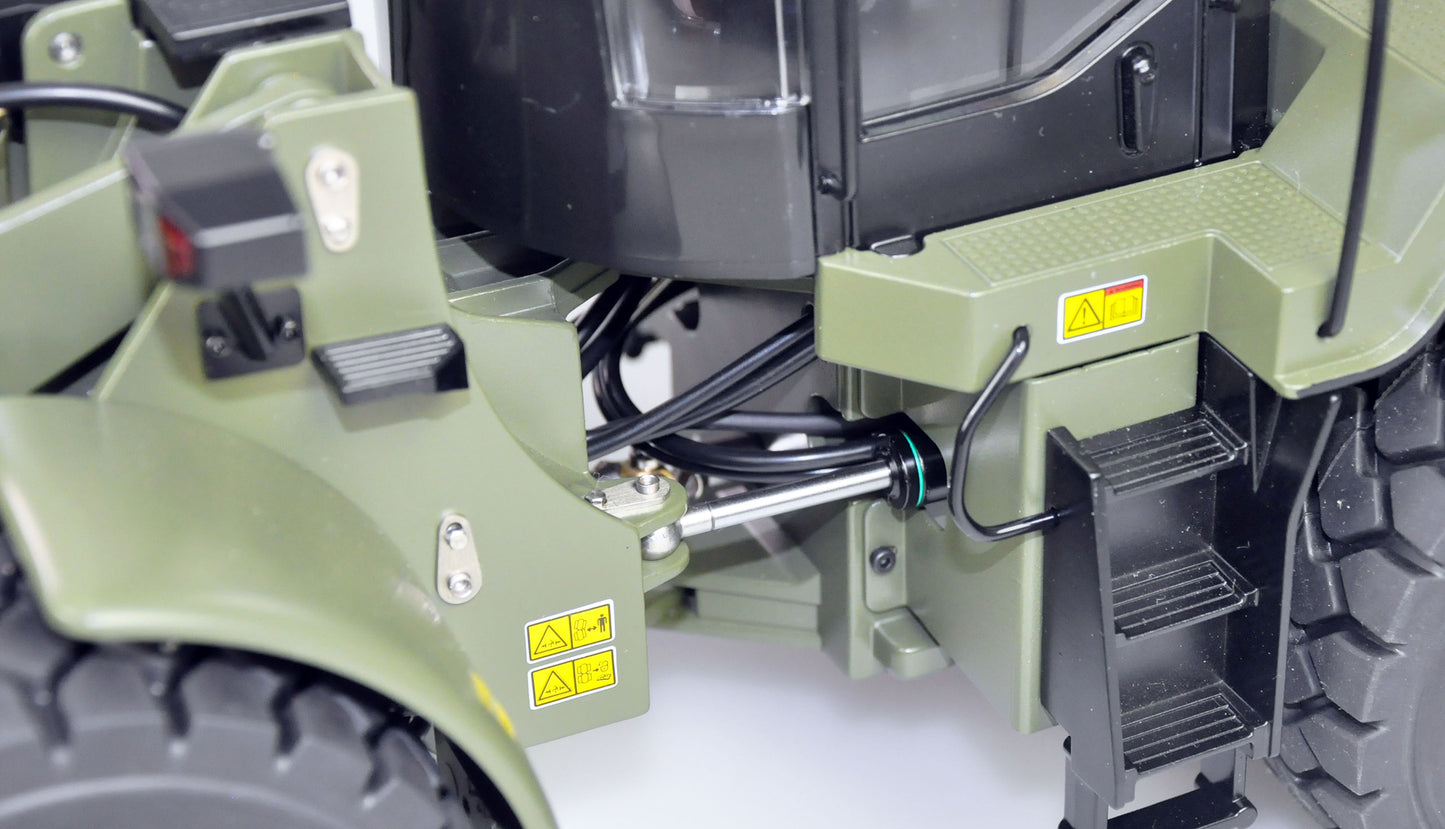 Hydraulik Militär-Wheel Loader G921H Vollmetall 1:16, RTR, olivgrün