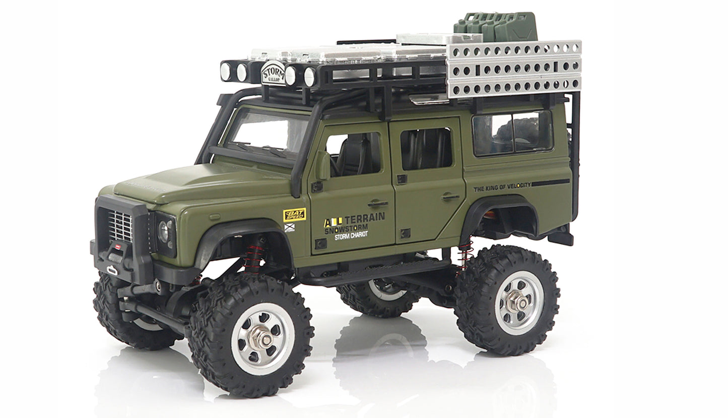 D90X28 Metal Scale Crawler 4WD 1:28 RTR Green
