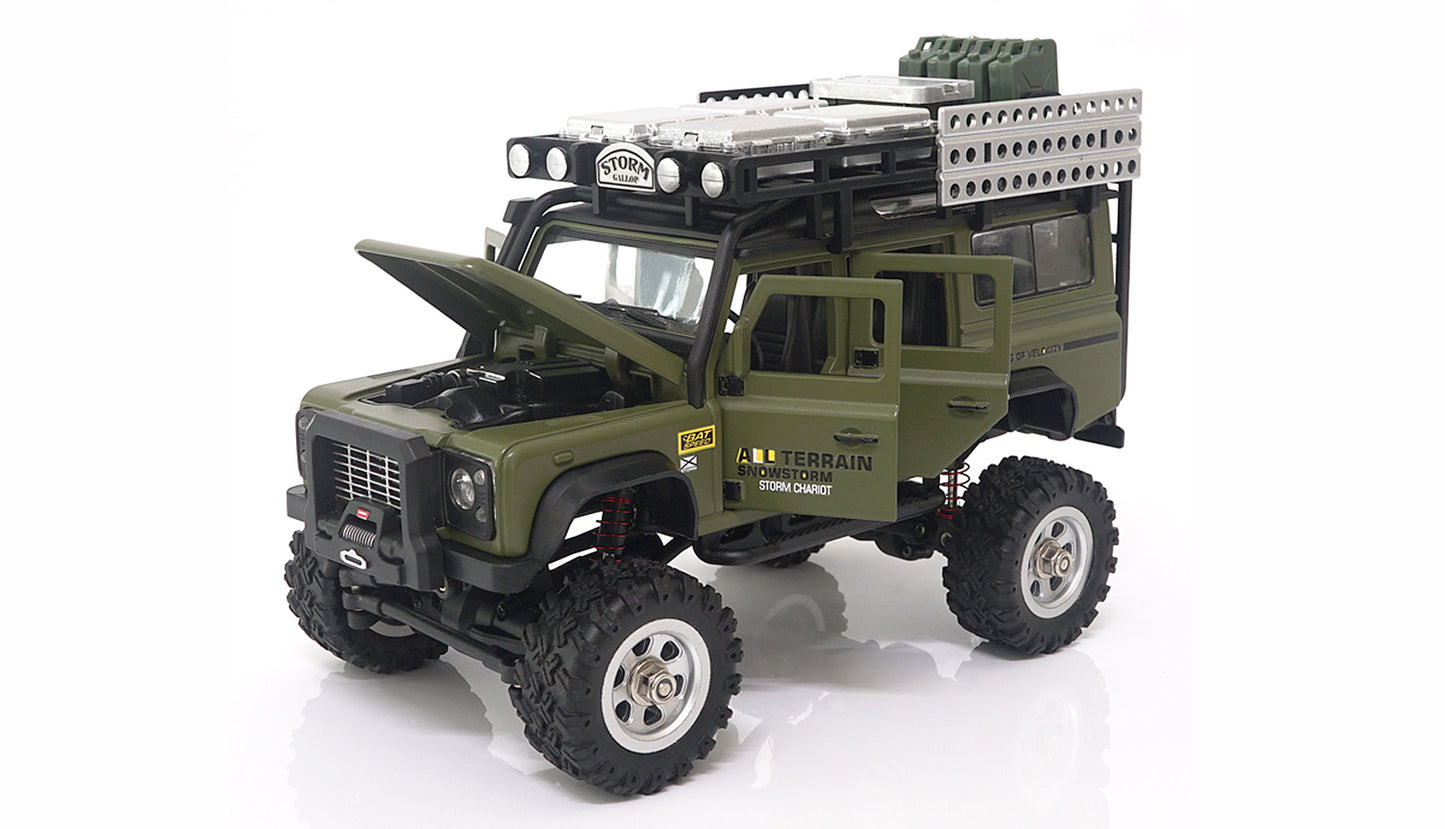 D90X28 Metal Scale Crawler 4WD 1:28 RTR Green