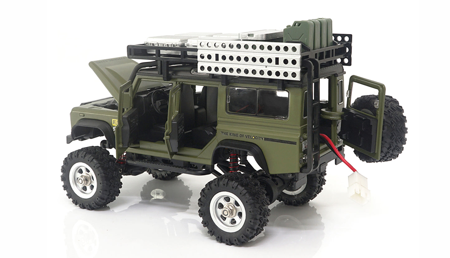 D90X28 Metal Scale Crawler 4WD 1:28 RTR Green
