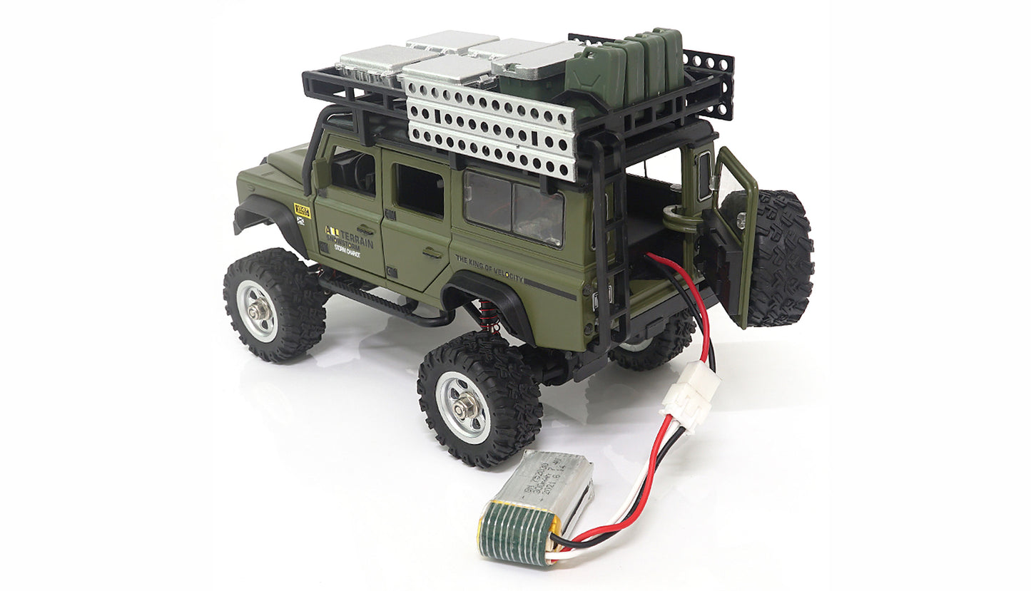 D90X28 Metal Scale Crawler 4WD 1:28 RTR Green