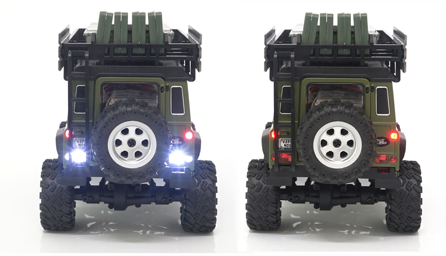 D90X28 Metal Scale Crawler 4WD 1:28 RTR Green