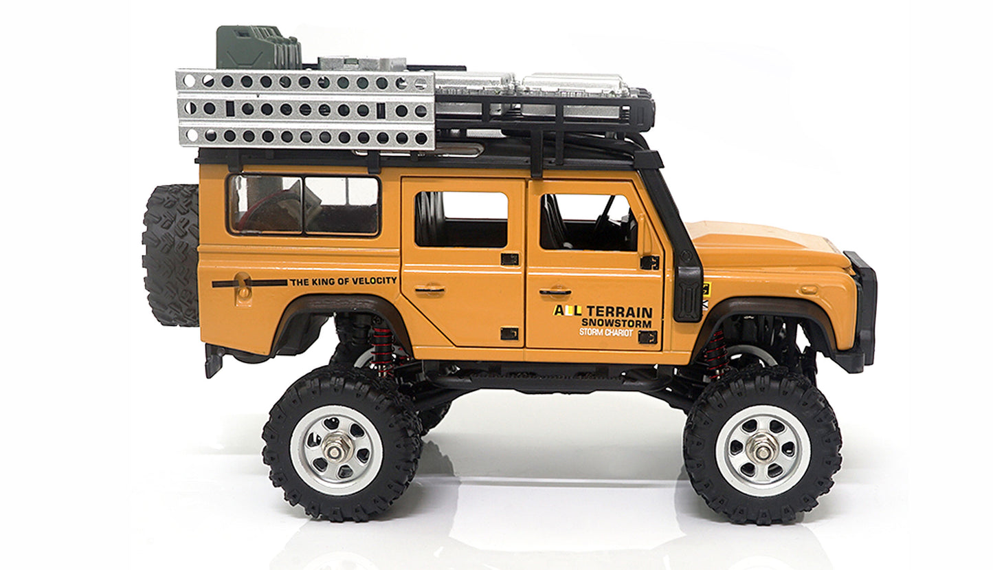 D90X28 Metal Scale Crawler 4WD 1:28 RTR Yellow